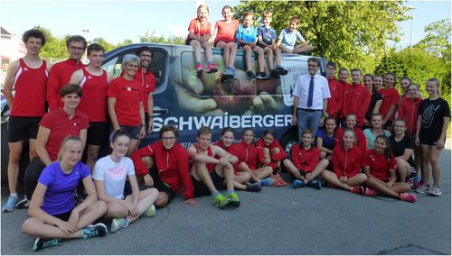 25.06.2018: Schwaiberger sponsert die Leichtathleten