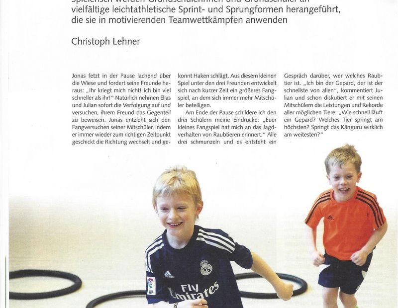 14.08.2018: Tierisch sprinten und laufen – Christoph Lehner in sportpädagogik
